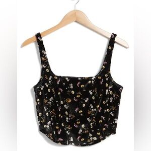 LoveFire Floral Corset Tank Top